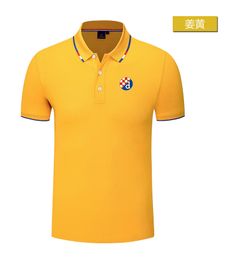 Gnk dinamo zagreb heren en vrouwen poloshirt zijden brocade korte mouw sport revers t-shirt logo kan worden aangepast