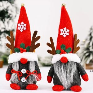 Gnomes Décor De Noël Bois Créatif Ornements Nains Gnome Suédois De Noël Forêt Sans Visage Vieil Homme Cadeaux