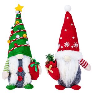 Gnomes décorations de Noël en peluche scandinave tomte suédois vacances santa poupée elfe table d'accueil des ornements xbjk2208