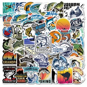 GO Autocollants de p￪che 50pcs Adventure ext￩rieure Autocollants imperm￩ables Stickers de vinyle pour kayaks Motorcycle Phone Bicycle Luggage Guita Water Bottes TZ-AZ088