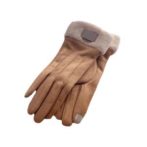 gants de gardien de but gants en cuir Cinq doigts gants de créateur de mode marque lettre impression garder au chaud gant hiver sports de plein air coton de haute qualité 4 couleurs P2