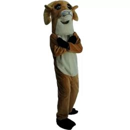 Costume de mascotte d'antilope de chèvre, personnage de dessin animé, taille adulte, haute qualité