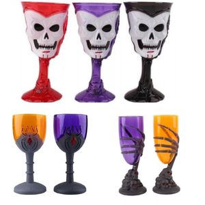 Gobelet en plastique tête de mort tasses Bar KTV fête Cocktails bière vin LED tasse lumineuse verres Halloween cadeau
