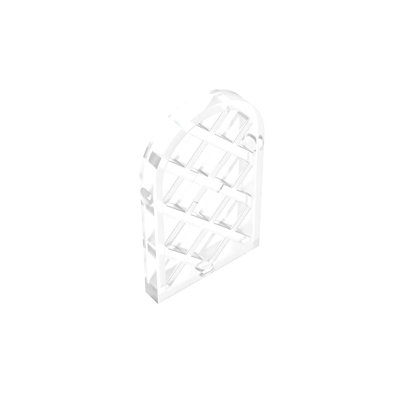 Gobricks GDS-989 Pane dla okna 1 x 2 x 2 2/3 kratowy diament z zaokrąglonym topem kompatybilny z Lego 30046 DIY