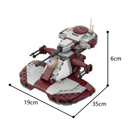 Gobricks MOC 75283 AAT Tank Building Blocage Space Wars Armored Assault Vehicle Bricks Creative Assemble Toy Birthday