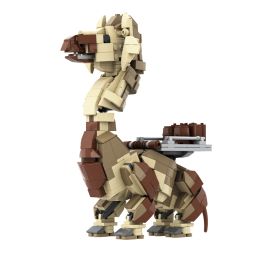 Gobricks Moc Desert Planet Tatooineed Ronto Giant Beasts Blocing Block Block Quadruped Draft Animal Virtual Biology Brick Kid Toy