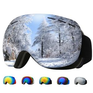 GOBYGO lunettes de Ski lunettes de soleil de cyclisme hommes femmes lunettes de Ski UV400 antibuée grand masque lunettes neige Snowboard polarisées 240106