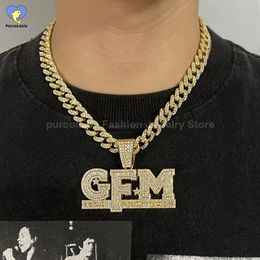 Dieu famille argent complet strass chaîne numéro pendentif glacé Hip Hop collier pour hommes femmes accessoires bijoux 240102