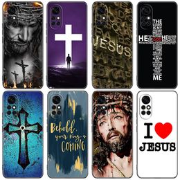 God Jezus Christian Pray Phone Case for Huawei Nova Honor Mate 8 9 20 30 40 50 60 70 Pro Plus 10 Lite 5T 30S X7 X8 X9 Soft Cover