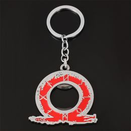 God of War 4 Loge Bottle Opener Keychain Kratos Hanger Cool Metal Chain Chaveiro Sieraden For Men Women Kerstgeschenk Groothandel 201006