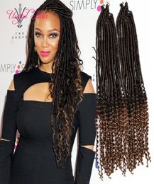 Déesse Crochet tresses 18inch Goddess Locs Loop LOOP DROINT Half Wave Synthétique Hair Extension Faux Locs Synthetic Braiding Hair7338193