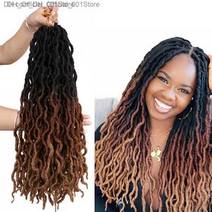 Goddess Faux locs cabello de ganchillo suave rizado