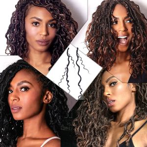 Godin Locs Haak Hair Extensions Twist Vlechten Haarsloten Haakvlechten voor Dames 24 Strands Synthetische Hair Extensions voor Vlechten