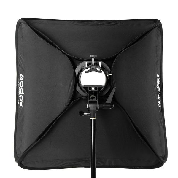 GOODOX 40X40/50X50/60X60/80X80 CM Softbox con Soporte S de tipo Soporte estable Bowens Mount Flash Kit de softbox plegable de soporte