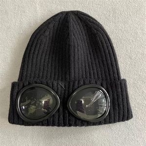 Bonnet de lunettes pour hommes, chapeau en laine mérinos Extra Fine, tricoté, casquette d'hiver et d'extérieur, retient la chaleur, unisexe, classique, noir, gris, 326C
