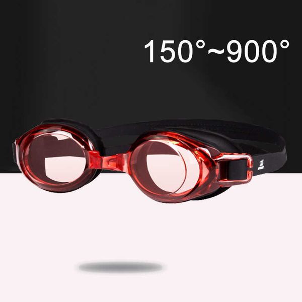 goggles -1.5 à-9.0 myopie lunettes de natation Prescription étanche Anti-buée lunettes de natation Sile dioptrie lunettes de plongée adultes adolescents L221028