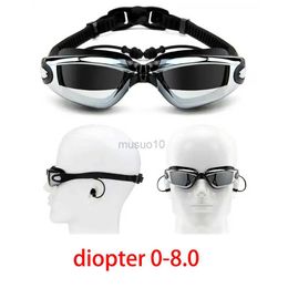 Goggles Volwassen Bijziendheid Zwembril Oordopje Anti Fog HD Professionele Zwembril Mannen Vrouwen Optische Waterdichte Brillen Groothandel HKD230725