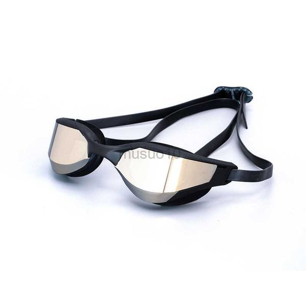 Gafas Gafas de natación para adultos Gafas de carreras profesionales impermeables y a prueba de niebla Hombres Mujeres Cool Silver Plated Swimming Equip Wholesale HKD230725