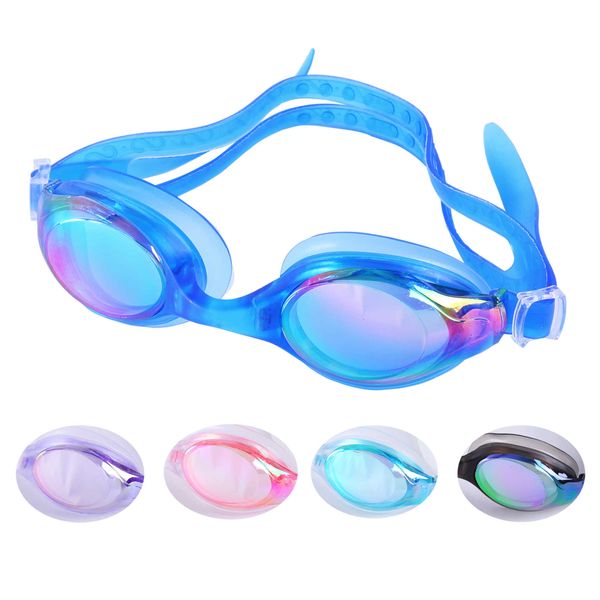Gafas Gafas de natación para adultos Colorido Galvanizado Gafas de natación ajustables Hd Pegamento suave Equipo de natación Precio al por mayor P230516
