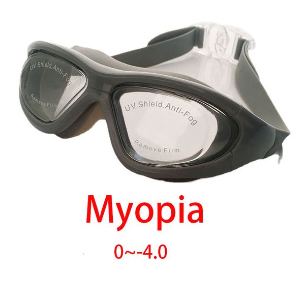 Goggles Adultas gafas de marco grande HD Antifog Electroplate Gafas de natación lentes Equipo de natación al por mayor 230613