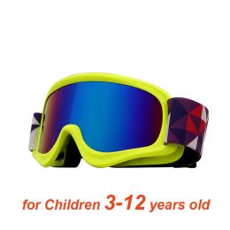 Goggles Edad 312 Gafas de nieve antivaho para niños, gafas de esquí con doble lente para niños y niñas, protección UV para invierno y exteriores, gafas de Snowboard para niños