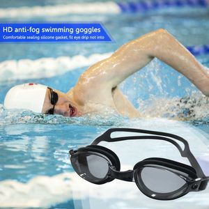 Goggles anti-vog zwemglazen verstelbare gesp buckle unisex zwembril afneembaar neusframe snap type veilig zacht voor professionele sport P230408