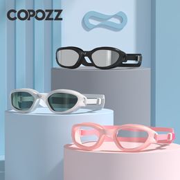 goggles Copozz lunettes de natation étanche VISTEX Anti-buée miroir réglable en Silicone lunettes de natation équipement de natation professionnel lunettes 230215