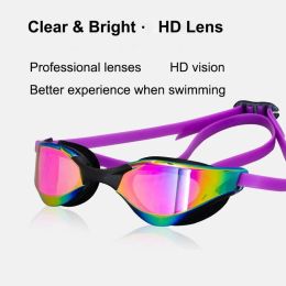 Goggles Fashionable de alta gama Concurso de natación de velocidad a prueba de niebla impermeable para niños y ADT de ambos ES Drop entrega s otomu