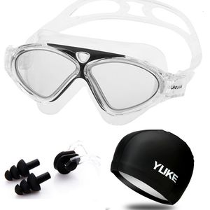 Goggles frame arena Zwembril Anti-condens Waterdicht Zwembadbril voor volwassenen met oordopje Badmuts voor Mannen Vrouwen Sport Duikbrillen 230627