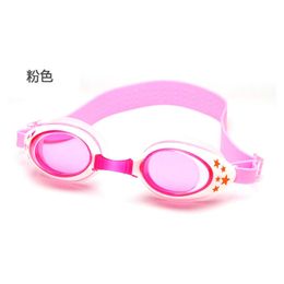 Goggles HD Carton de dessin animé Swimming Goggles Natural Silicone étanche et surface du miroir anti-brouillard avec sangles réglables P230601