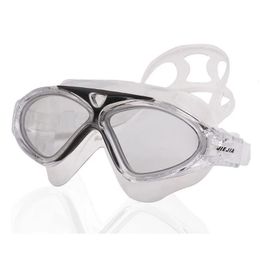 JIEJIA Super grote waterdichte zwembril voor volwassenen Zwembril Heldere versie Duikbril Professionele anticondens sportbril 231030