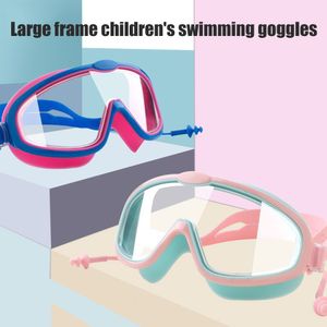 lunettes enfants lunettes de natation réglables lunettes de natation étanches anti-buée lunettes de natation pour garçons filles plongée surf avec bouchons d'oreilles 230616