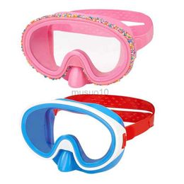 Lunettes de natation pour enfants Lunettes de natation à grand cadre Lunettes de natation confortables avec anti-buée Anti-UV imperméables pour les enfants et les jeunes HKD230725