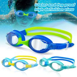 Gafas Niños Gafas de natación Soft Sile Sin fugas Visión clara Gafas de piscina para niños Entrenadores Lecciones de natación HKD230725