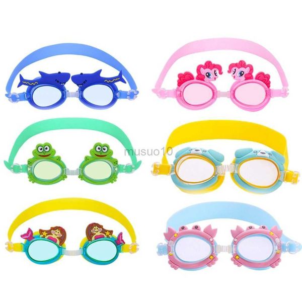 Lunettes Enfants Lunettes De Natation Lunettes De Natation Anti Brouillard Protection UV Lunettes De Soleil Enfants Lunettes Cas Abeille Crabe Grenouille Poisson HKD230725