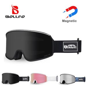 Goggles Lunettes de Ski magnétiques masque hommes antibuée Double lentille UV400 hiver motoneige lunettes de Ski sport Snowboard accessoires Protection