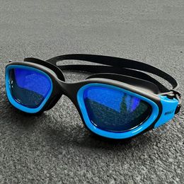 Bril Professionele Volwassen Anti-condens UV-bescherming Lens Mannen Vrouwen Zwembril Waterdicht Verstelbare Siliconen Zwembril in zwembad 231017