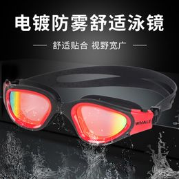 Goggles Professionele Volwassen AntiFog UV-bescherming Lens Heren Dames Gepolariseerde Zwembril Waterdicht Verstelbare Siliconen Zwembril 230411