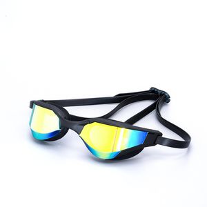 Goggles Professional Adult Swim Waterproof Fog-proof Racing Men Women Cool Silver Plated Swimming Equip Wholesale 230331