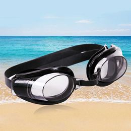 Goggles Professionele Zwembril HD Auto Waterdicht Anti-condens Zwembril Anti-UV Brillen Sport Zwembrillen met Oordop AA230530