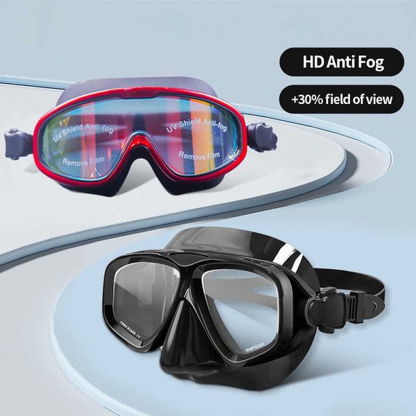 Gafas de natación Snorkel Máscara de buceo profesional HD Gafas de natación para gafas unisex Buceo Pesca submarina P230408