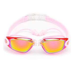 Goggles Zwemmen Bril Mannen en Vrouwen Oordop Waterdicht anti mist Masker Professionele Volwassen Zwembad Goggs Spiegel Zwembrillen AA230530