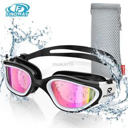 Bril Zwembril Gepolariseerde zwembril voor volwassenen Anti-mist/Geen lek/Helder breed zicht/UV-bescherming/Professioneel zwembad Open water HKD230725