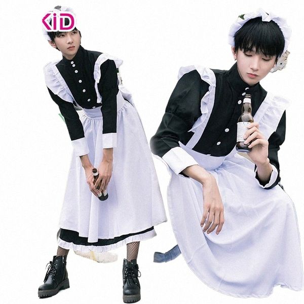 Gojo Satoruu Cosplay Anime Cosplay Costume Dokidoki-R Hommes Maid Uniforme Hommes Mâle Maid Cosplay Halen 15Qj #