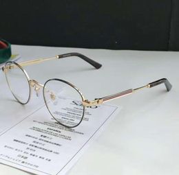 Oro 0290o Anteojos redondos Marco de gafas lentes transparentes gafas para hombre gafas marcos Nuevo con Box7149150