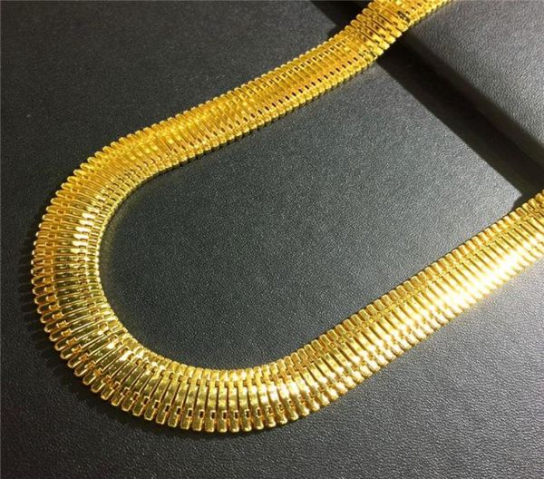 Or 18k Vacuum Gold Plated Item Cuban Chain Os Twist Round Fox Chain Collier Collier Collier Fashion Bijoux Wholesale9395810