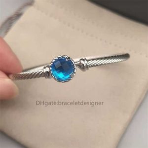 Goud 3MM Ingelegd Dikke liefde 18k armband kabelglas armband chatelaine Koperen hoepels Dy parel Ins designer armbanden zilveren luxe sieraden Dames sieraden bijoux 1I5M