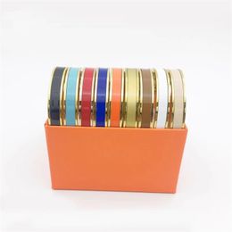 Gouden en zilveren armband regenboogarmbanden voor vrouwelijke mannen bangle hoogwaardige klassieke roestvrijstalen juwelier street party mode heren dames armbanden armbanden