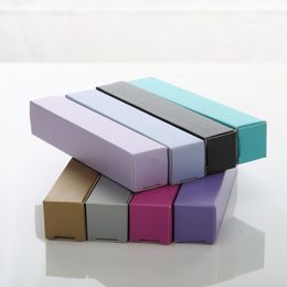 Oro y plata púrpura rojo 350 g 100 unids tubo de color de labios caja de papel de embalaje rectangular tubo de esmalte de labios impresión DIY se puede imprimir 240313