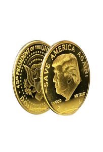 Gold et Silver Trump 2024 COIN COMMORATIVE CARALS SAUVER AMÉRIQUE ACHAIM